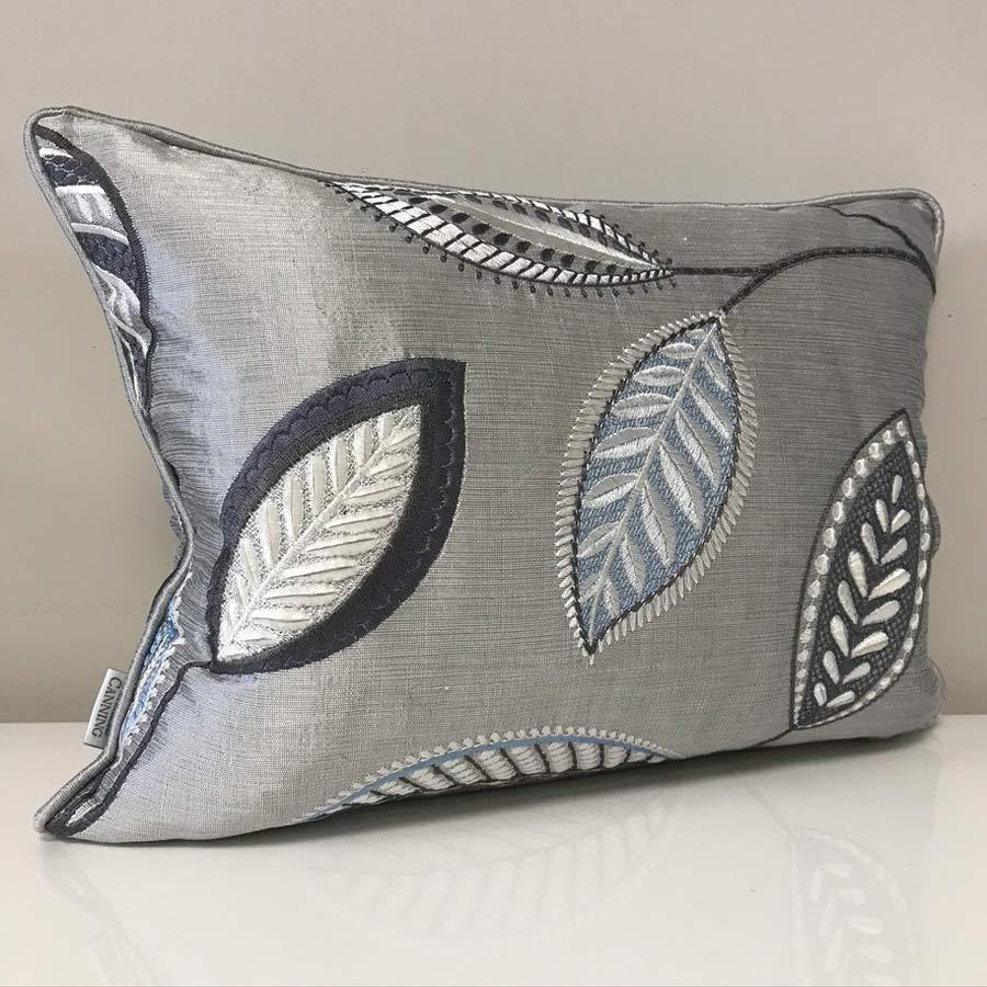 Colefax and Fowler Embroidered Silk Cushion