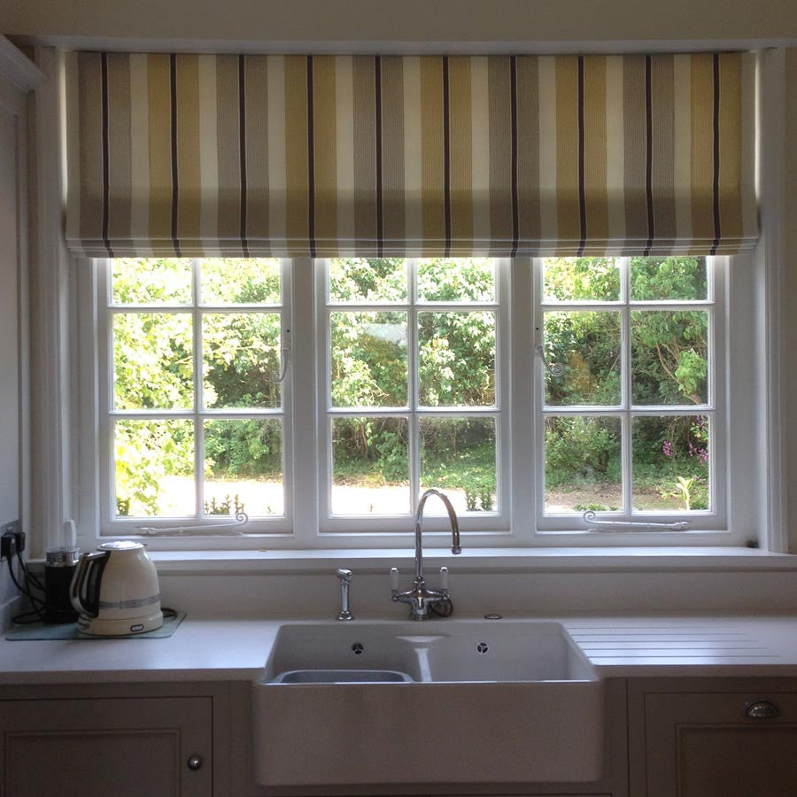 Handmade Designer Striped Kitchen Blinds