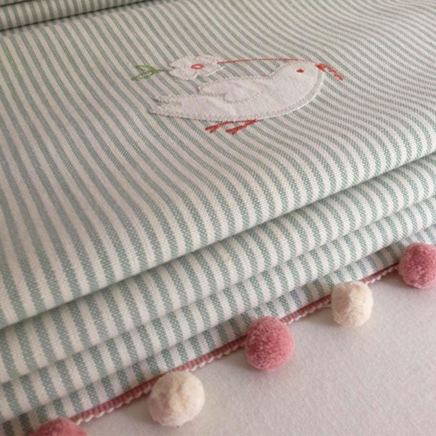 Sweetest Embroidered Roman Blinds for a Special Little Girl